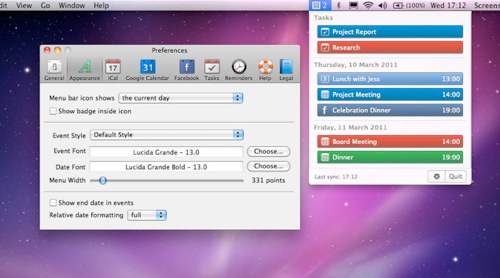 Calendarbar