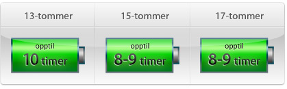 10 timer batteri